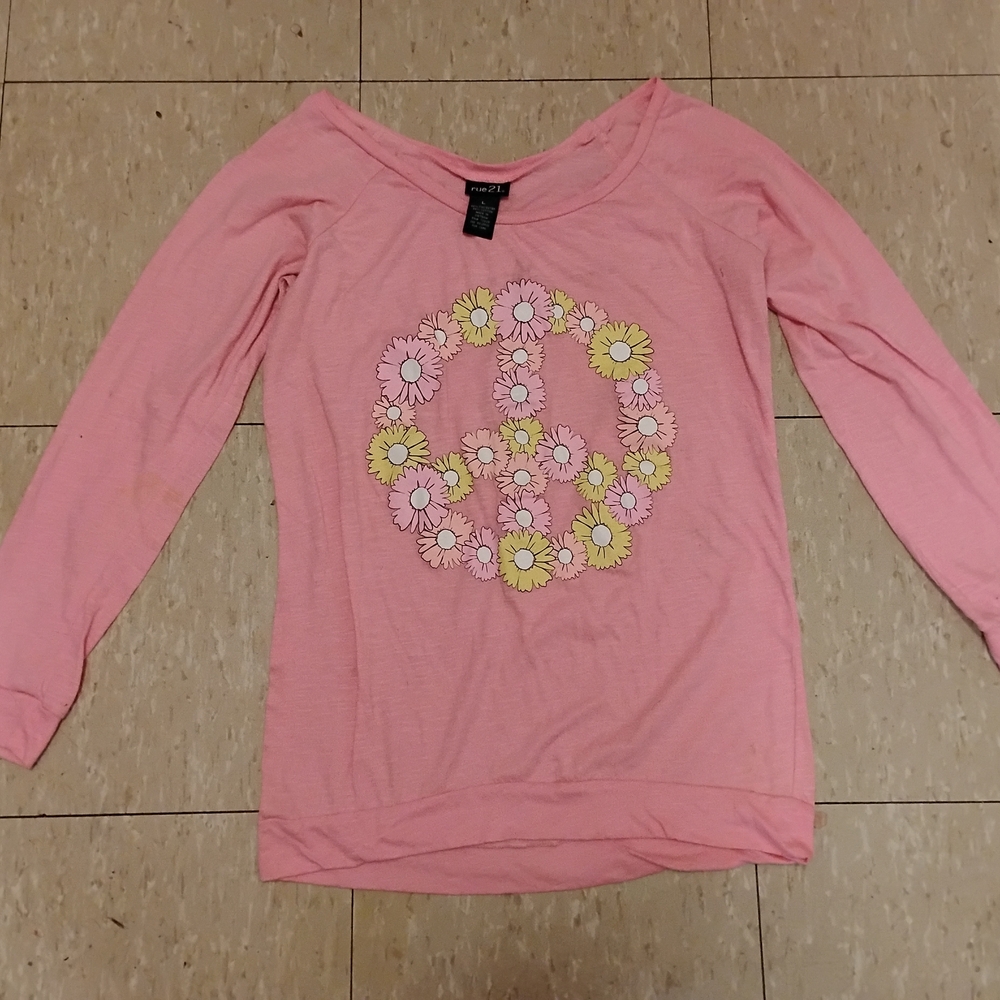Rue21 Peach Long Sleeve Top